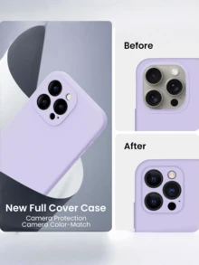 Ốp điện thoại TPU chất lượng cao, tối giản, màu trơn và thiết kế mềm mại như chất lỏng, phù hợp cho sử dụng hàng ngày. Chống sốc, chống trượt và chống trầy xước. Cảm giác mềm mại như chất lỏng, có thể tự trang trí. Tương thích với iPhone 17 Pro Max, 17 Pro, 17, 16, 15, 14, 13, 12, 11/Pro Max/Plus, S20-S25/FE/Ultra, A56 5G. Ốp điện thoại mờ tối giản, lót bằng silicon giả cao cấp màu trơn mềm mại, xử lý mờ, với lớp lót nhung mềm mại chống sốc, phiên bản quốc tế, không phải phiên bản nội địa. - Cỏ tím - Xem 6