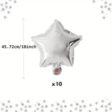 85/86/30件套红蓝气球拱门花环套装，包含12/10/5英寸红、蓝、白乳胶气球和红蓝星形铝箔气球，适用于各种节日、毕业典礼、庆典、周年纪念、爱国主题、生日、航海主题、棒球主题等场合。 - 彩色 - 查看 19