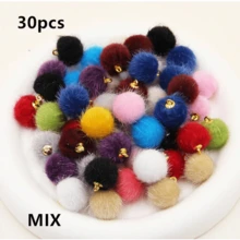 30 mặt dây chuyền tua rua Giáng sinh nhiều màu sắc tự làm phụ kiện tóc, hoa tai, giày dép & mũ trang trí tua rua - Nhiều màu - Xem 12