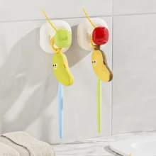 Banana-Shaped Toothbrush Storage Case – Built-In Compartment Design For Separating Toothbrush Heads & Silicone Caps, Clean Partitioning Fits Various Toothbrush Types. Features An Integrated Snap Closure For Easy Opening And Closing, With Dust-Proof And Breathable Properties. Compact And Portable, It Can Be Hung On The Wall Without Taking Up Space. Suitable For Business Trips, Family Travels, Home Backup, And Outdoor Camping. - Random - View 6