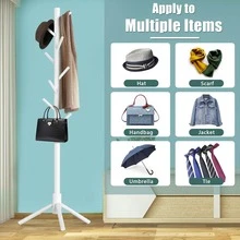 This Fashionable Wooden Coat Rack Comes In 4 Elegant Color Options, Equipped With 8 Hooks And 3 Multi-Functional Adjustable Hangers. The Design Is Exquisite And Easy To Assemble. It Is Very Suitable For Storing Coats, Hats, Scarves And Handbags In The Entryway, Hallway, Bedroom And Office. This Practical And Stylish Storage Solution Can Add Luster To Your Home Decor, Making It An Ideal Choice For The Upcoming Holiday Season And Various Gatherings. - Multicolor - View 8