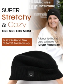 Women Satin Lined Knit Beanie Hat Winter Hats For Women Men Silk Lining Soft Slouchy Warm Cuffed Beanie Hat - Knitted Hat - View 12