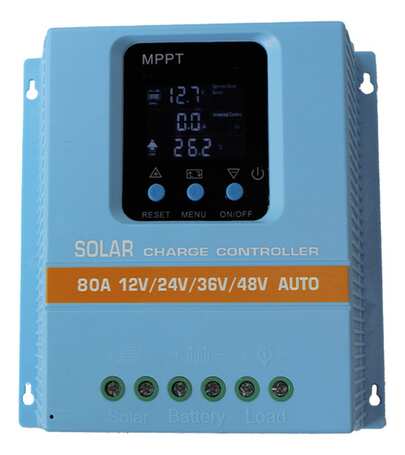 Painel regulador de carga solar MPPT 100A