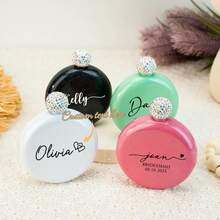 1pc Customized Bride/Bridesmaid Flask, Bachelorette Party Gift, Wedding Favor, Christmas Gift