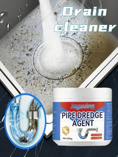 Avloppsrensare med hög kapacitet - Rengör och deodoriserar igensatta avlopp i kök och badrum. Den håller avloppsrören rena och luktfria, löser upp och avlägsnar effektivt smuts och förhindrar igensättning.