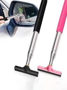 可伸缩挡风玻璃雨刮器、带可伸缩杆的汽车后视镜雨刮器、可伸缩汽车刮水器、通用汽车配件、便携式汽车镜头水滴清洁器。
