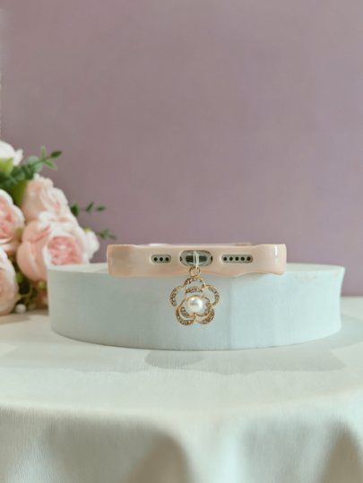 Dust-Proof Phone Stopper Rose Pearl Phone Dust-Proof Phone Stopper Pendant Pendant Is Suitable For IPhone And Type-C