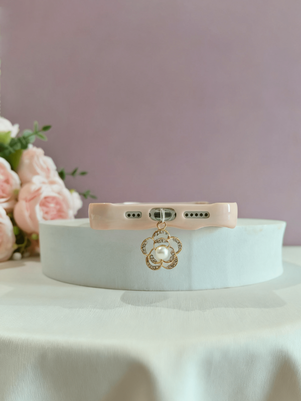 Dust-Proof Phone Stopper Rose Pearl Phone Dust-Proof Phone Stopper Pendant Pendant Is Suitable For IPhone And Type-C