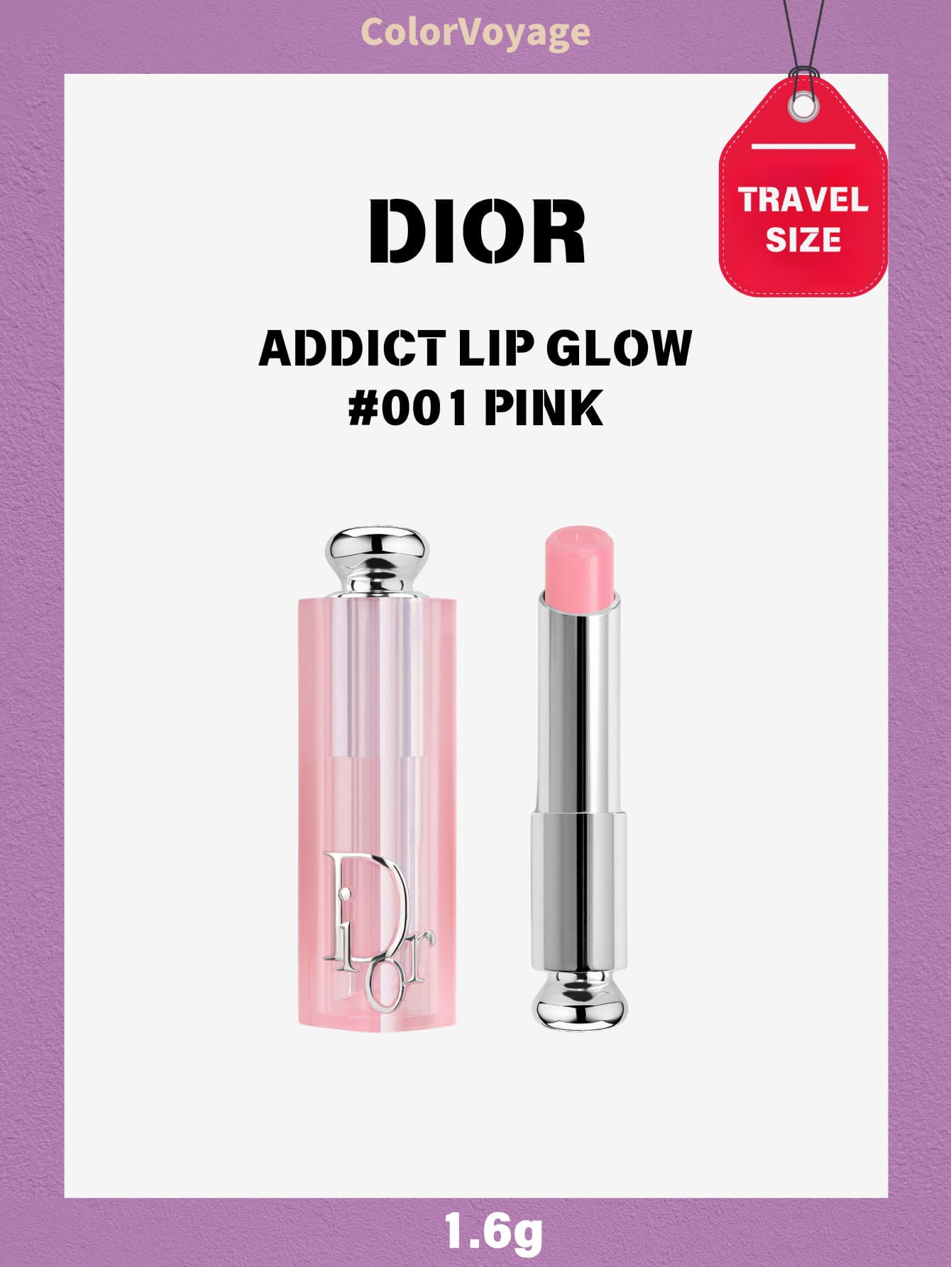 Dior 1.6g Dior New Lip Glow Color Reviving Lip Balm Sampler
