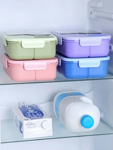 1 st. anpassningsbar text-Bentobox, Pastellfärger, Unisex, Drömlik grafik och konstnärlig text, Högkvalitativt PP-material, 3 fack, Levereras med matchande redskap, Salladsbehållare, Bärbar, Minimalistisk, Vattentät, Läckagesäker, Stor kapacitet, Lämplig för studenter, kontorsarbetare, Daglig lunchlåda