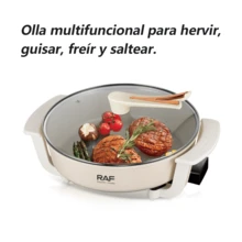 Olla multifuncional Modelo doméstico 1100 W Sartén antiadherente de alta potencia Gran capacidad, fácil de limpiar El ayudante de confianza de tu cocina - Tipo de Enchufe A USA (110-127V) - Ver 4