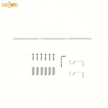 1pc White Curtain Rod Set With Brackets, Adjustable Length, 1.6cm Diameter Metal Rod, Easy Installation Supports, Modern Minimalist Decor Style, Matte Black Design, Suitable For Sheer Curtains And Shower Curtains Home Bathroom Decor Fall Decor Bathroom Accessories Back To School - Multicolor - View 13