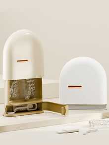 便携式透明矫正器收纳盒，ABS 密封保持器盒，隐形牙套旅行收纳盒，牙齿矫正器便携包，无需电池，情人节特别版洗漱包洗漱包洗漱旅行包化妆收纳沙滩包度假必需品学校用品旅行必需品女士大学宿舍浴室露营配件迷你女士香水男士香水瓶