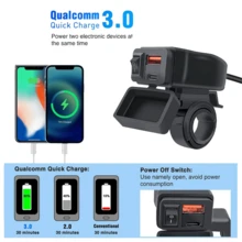 BOSSNEY Motorcycle Electronic Accessories - Black - View 7