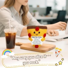 1-4pcs Handmade Crochet Desktop Decor Figurines, Funny Sci-Fi Character Dolls, Cartoon Style, Great Birthday Gift For Best Friends, Sisters, Girlfriends, Moms, Grandmas, Unisex, Coworkernal Support, Positive Vibes, Party, Halloween, Thanksgiving, Christmas, Appreciation, Plush Toys, Room, Bedroom, Desktop, Small Gifts, Souvenirs