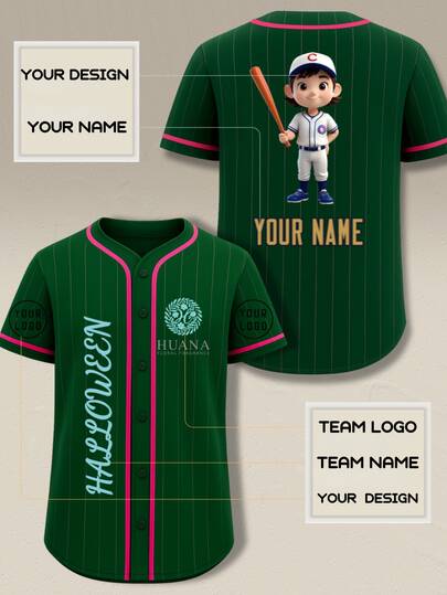 قميص بيسبول مخطط أسود شخصي قابل للتخصيص باسم اللاعب ورقم للبالغين والشباب، هدية عيد للرجال والنساء