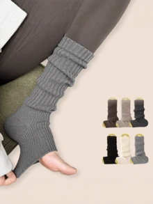 1 双女士袜子 - 优雅的靴子/鞋子脚凳设计，温暖的冬季腿套，舒适的秋冬服装，精致的女士鞋履配饰，靴袜，女士靴袜，秋季、圣诞袜，滑雪袜，女士保暖袜，毛绒袜，蓬松袜