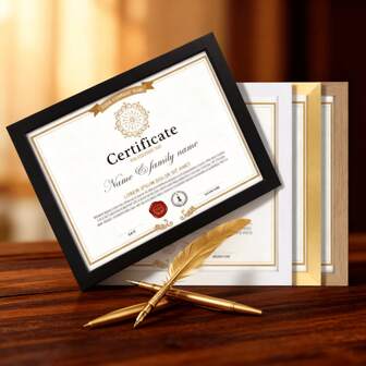 1 件 8.5x11 英寸证书展示框 | 经典精致的外观设计，突出奖项、文凭、证书和特殊认可文件 | 非常适合增强家庭空间、公司办公室和学术环境中的展示效果 | 相框和画框