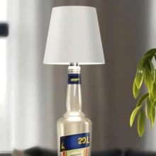 1 pieza Lámpara de botella táctil desmontable negra, lámpara de mesa recargable inalámbrica regulable de 3 colores, lámpara de botella regulable, luz LED inalámbrica a prueba de agua, adecuada para bar, restaurante y cualquier botella, decoración de fiesta, lámpara moderna, ligera, regulable, iluminación portátil