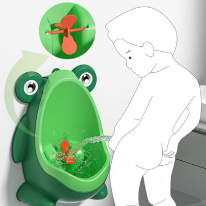 1pc Baby Urinal, Wall-Mounted Potty Training Urinal For Boys, Frog Shaped Toilet Trainer, Great For Target Practice, Suitable As Christmas, Halloween, Thanksgiving Gift