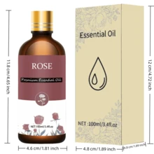 100ml/3.4oz, 30ml/1.0oz, 10ml/0.34oz Premium Rose Fragrance Essential Oil, Suitable For Diffuser, Humidifier, Holiday Gift - Rose - View 6