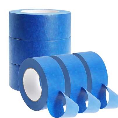 3Roll Blue Masking Tape,Multi-Surface Painter's Tape - Blue Painters Tape, DIY Craft Paper Tape 20m(12/20/30mm)- Residue Free Multi-Surface Masking Tape- Easy Tear UV Resistant Tape For DIY Crafts Wall Painting Art Craft Home Improvement Accessories