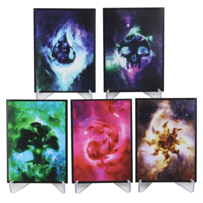 60 chiếc bao đựng thẻ bài nghệ thuật mờ 66x91mm, in 5 màu, bao đựng thẻ bài sưu tầm phù hợp cho các trò chơi thẻ bài PKM.