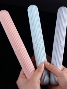 1pc Toothbrush Cover, Toothbrush Case, Portable Protective Toothbrush Cover, Lightweight Multi-Functional Toothbrush Travel Case, Toothbrush Storage Case, Suitable For Travelling, Camping, Gym, School, Travel Toothbrush Cover - Multicolor - View 10