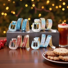 Unisex Fashion Versatile Waist Belt, Punk Rock Style Rhinestone Studded Waist Belt, Suitable For Men And Women, Party And Occasions