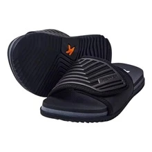 Kenner Slide Kanoo Sandal - 黑/銀 - 查看 8
