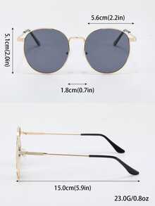 1 副男士飞行员镜框时尚眼镜，金属铰链，适合度假、旅行、海滩、驾驶、度假、街头穿着 - 彩色 - 查看 6