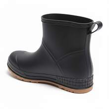 Comfortable Minimalist Mid-Calf Thick Sole Boots With Handle, Suitable For Commuting - Black 2782 - View 4