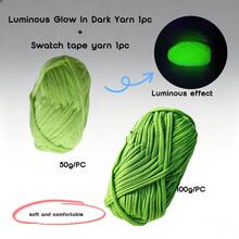 50g/Pack Glow-In-The-Dark Yarn, Glow Yarn, DIY Handcraft Knitting, Crochet, Carpet, Hat, Clothing - Multicolor - View 36