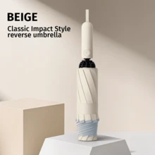 20 Ribs Extra-Large Windproof Automatic Umbrella - Durable, Portable, And Water-Resistant Folding Business Umbrella For Rain Or Shine - Ideal For Outdoor Activities And Daily Use (Fabric Cover, Ribbed Color, English Letter Pattern Design, Button Shape Color Can Be Freely Matched)