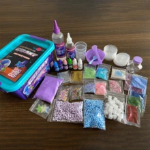 Bộ đồ chơi slime 1 hộp, đồ chơi đất sét thiên hà, đồ chơi giảm căng thẳng sáng tạo, quà tặng cho trẻ em, phù hợp cho bé trai và bé gái. - Nhiều màu - Xem 10