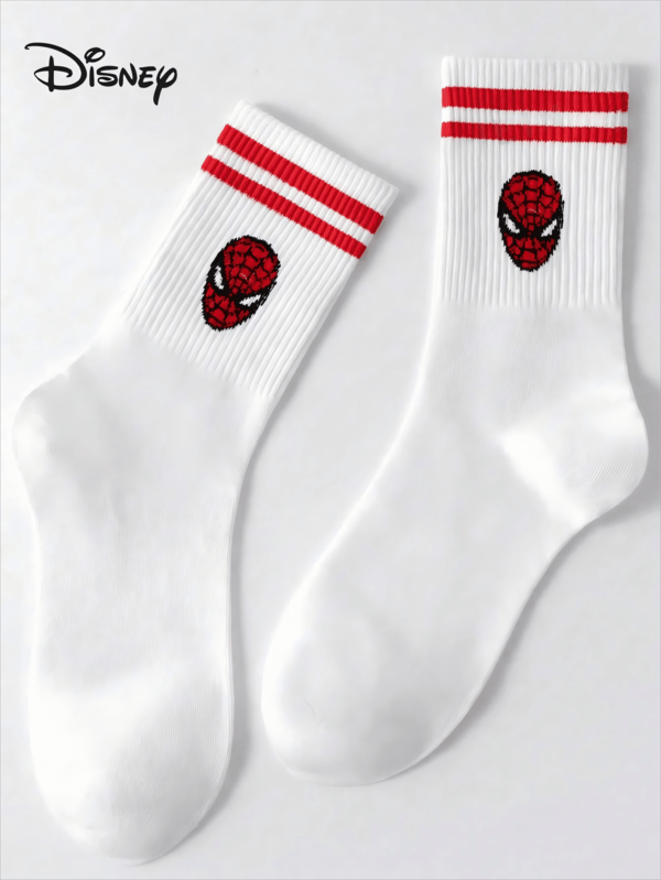 1 Pair/Girl/Boys Medium Calf Socks, Cartoon Pattern, Cute And Cool, Fashionable And Versatile, Soft And Comfortable, Moisture-Wicking, Anti-Odor, Suitable For Students, Adults, Vacation, Sports, Daily Wear (Multiple Styles To Select)