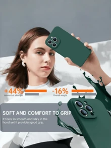 高品质极简手机壳，简洁柔软设计，防震防滑，防刮耐磨，兼容 17/17 Pro/17 Pro Max/17 Air、16/15/14/13/12/11/Pro/Pro Max/Plus、S20-S25/FE/Ultra、A56 5G - 綠色 - 查看 6