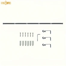 1pc Black Window Curtain Rod Set With Brackets, Adjustable Length, 1.6cm Diameter Metal Rod, Easy Installation Supports, Modern & Minimalist Style, Matte Black Design, Suitable For Sheer Bathroom Curtains Home Bathroom Decor Fall Decor Bathroom Accessories Back To School - Multicolor - View 13