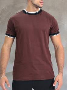 Men T-Shirts - Rust Brown - View 1