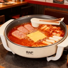 Olla multifuncional Modelo doméstico 1100 W Sartén antiadherente de alta potencia Gran capacidad, fácil de limpiar El ayudante de confianza de tu cocina - Tipo de Enchufe A USA (110-127V) - Ver 5