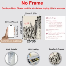 1 件，带画框的画布，纽约市海报，复古黑白纽约素描印刷品，纽约市海报，市中心女孩墙面艺术，时尚宿舍装饰，家居装饰，墙面艺术，海报，带画框的墙面艺术，房间装饰，卧室装饰，墙面装饰，浴室装饰，客厅装饰，办公室装饰 - 彩色 - 查看 9