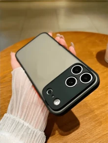 1 Juego de Carcasas para Apple de Color Negro Mate y Verde Oscuro - Negro con Dije de Corazón de Lámina / Verde Liso, Cubierta Protectora Delgada Compatible con Apple 17/17 Air/17 Pro/17 Pro Max/16/15/14/13/12/11 Pro Max, Galaxy S24 Ultra/S23/S22/S21/S20, Regalo Estético