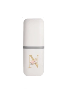 1 hộp đựng bàn chải đánh răng di động hình chữ cái A-Z, giúp giữ bàn chải đánh răng sạch sẽ và tiện lợi mang theo! Giá đựng bàn chải đánh răng du lịch, nắp cốc đựng bàn chải đánh răng di động, thích hợp cho du lịch, cắm trại, công tác và đi học, cốc đựng bàn chải đánh răng đa chức năng, cốc rửa tay du lịch, bộ đựng bàn chải đánh răng và đồ dùng vệ sinh cá nhân, hộp đựng đồ dùng vệ sinh cá nhân đơn giản, vật dụng cần thiết khi đi du lịch, phụ kiện phòng tắm, đồ dùng gia đình và đồ dùng lưu trữ (Màu trắng) - Nhiều màu - Xem 23