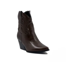 Women Ankle Boots & Booties - Khaki - View 1