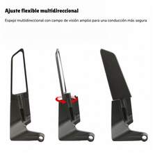 Universal Modified Invisible Rearview Mirror Spoiler - A - View 2