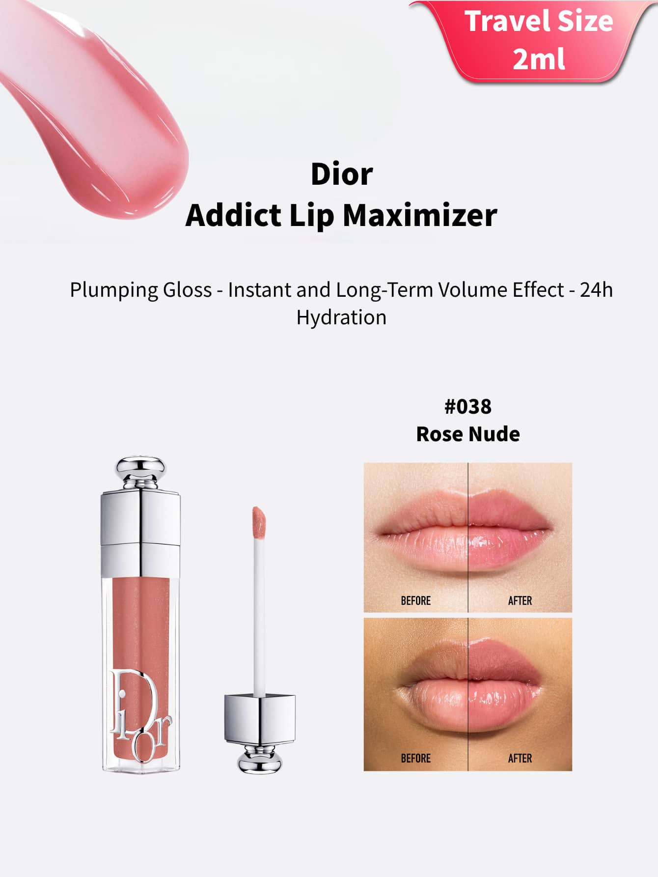Dior Addict Lip Glow Mini 3ml #004/#009/#018/#038 - #038 - View 1