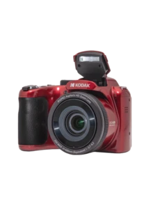 Kodak AZ255 Reisefotografiekamera, 25-facher optischer Zoom, optische Bildstabilisierung, 16,35 MP, 24 mm Weitwinkel, HD-Video, 3-Zoll-Bildschirm, CMOS-Sensor, rote Verpackung
