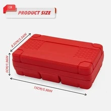 10-Piece Socket Adapter Set Impact Wrench Nut Set 1/4 3/8 1/2 Socket, Suitable For Various Applications - Red - View 2