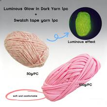 50g/Pack Glow-In-The-Dark Yarn, Glow Yarn, DIY Handcraft Knitting, Crochet, Carpet, Hat, Clothing - Multicolor - View 34