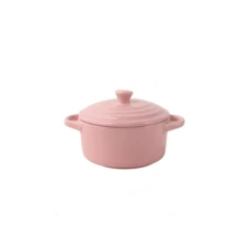 Ceramic Casserole Dishes - Kitchen Casserole Set With Handles And Lids - Small Baking Molds - Oven, Microwave And Dishwasher
